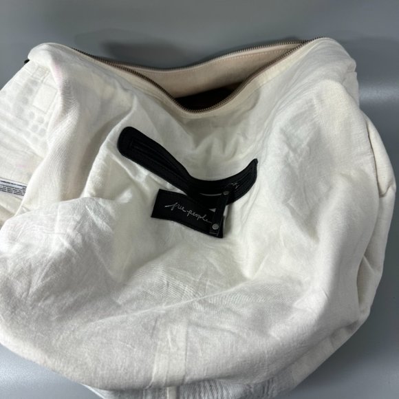 Free People Ryman Distressed Tote Studded Expendable Zipper Center - Picture 9 of 16